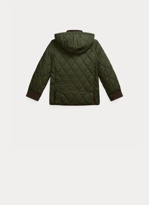 Капитонирано яке с контрастни детайли Ralph Lauren Kids 6-14 — снимка 5