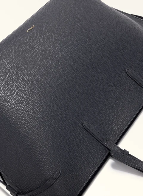 Кожена 'Tote' чанта Furla Ava Ink Blue Ink Blue L — снимка 7