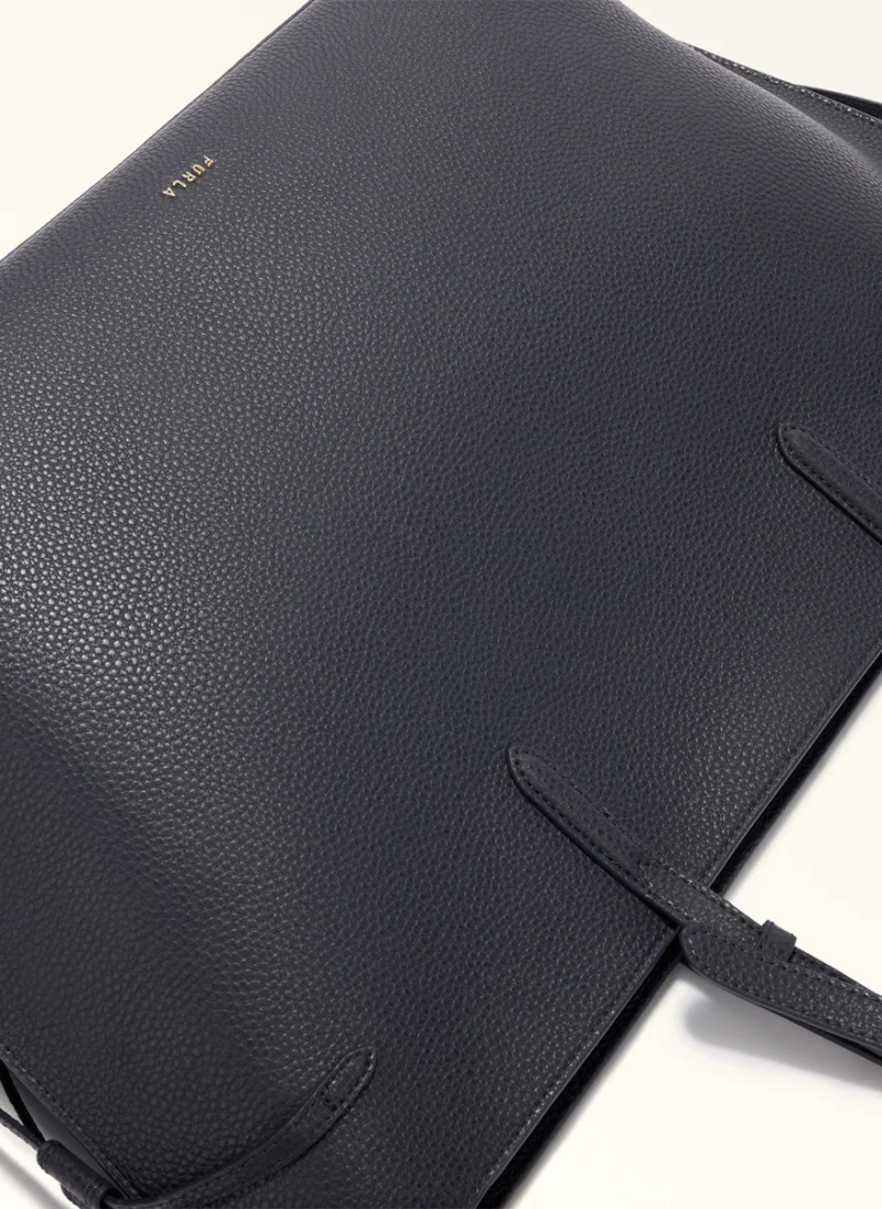 Кожена 'Tote' чанта Furla Ava Ink Blue Ink Blue L — снимка 7