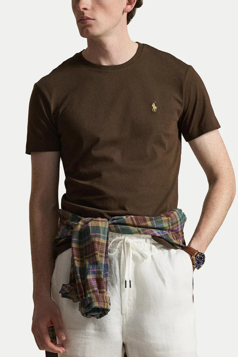 T-Shirt 26/1 Jersey-Ssl 710671438533 200 brown — снимка 2