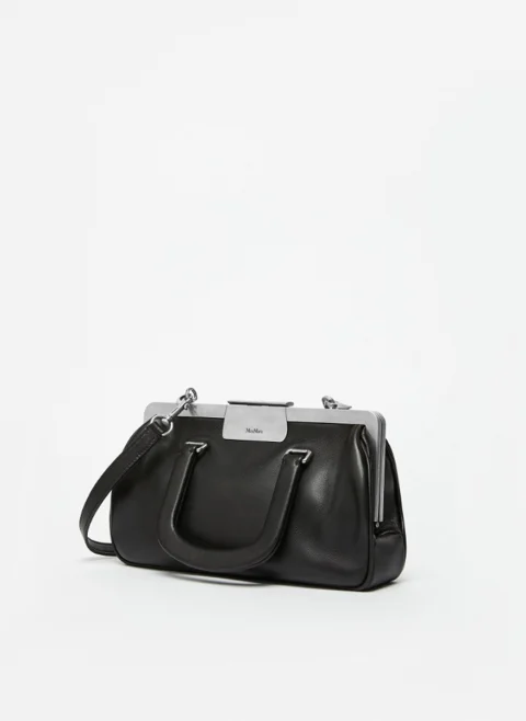 Кожена чанта Max Mara Runway Clasps — снимка 2