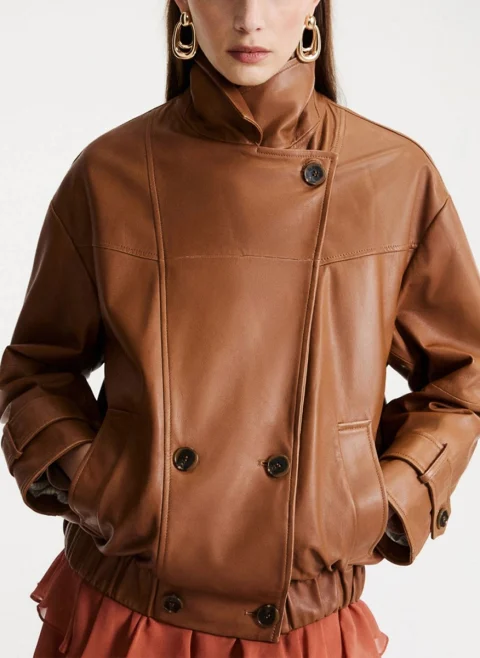 Кожено яке 'Pea Coat' Marella Mlspallore — снимка 2