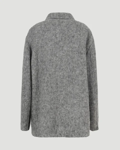 Wool Coat in Grey — снимка 2