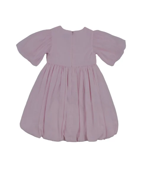 Рокля с бродерия 'Bubble' Moschino Kids — снимка 2
