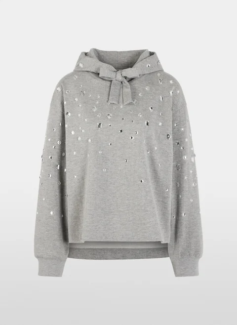 Суитшърт с декоративни камъни Marc Cain Sports — снимка 5