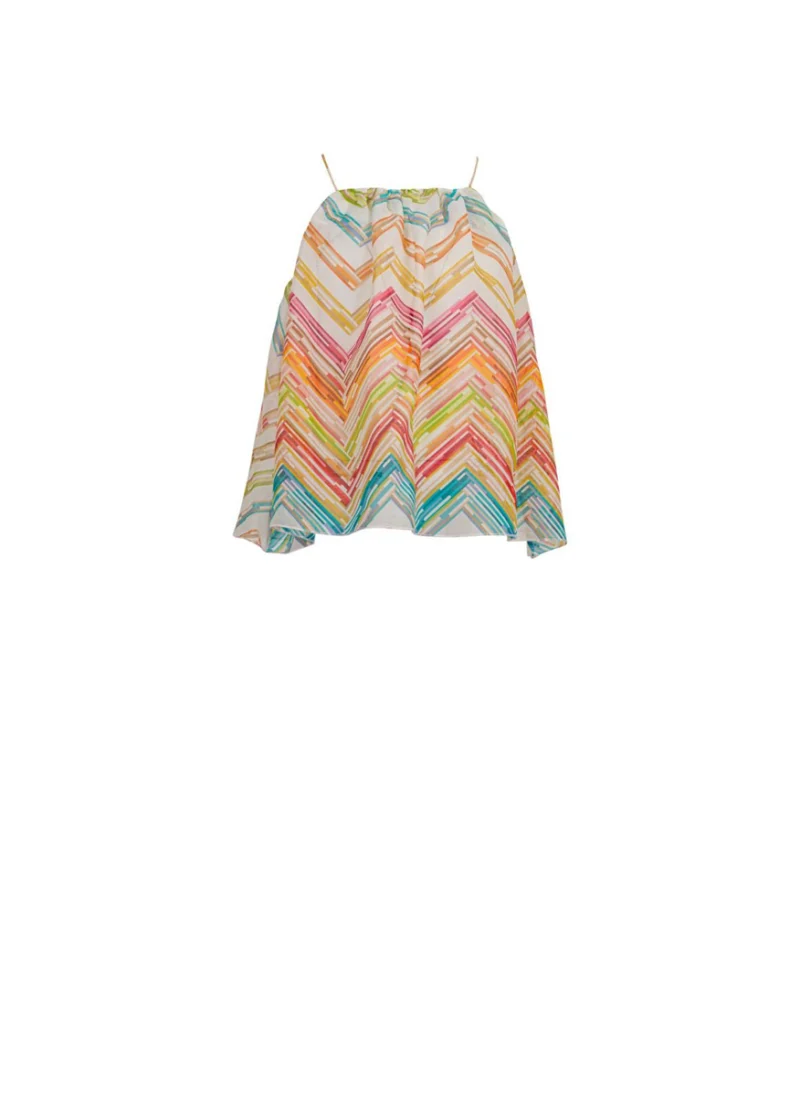 Топ с коприна Missoni Kids