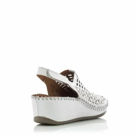 Дамски сандали на платформа VERONELLA – 128.21 R05 OFF WHITE — снимка 2