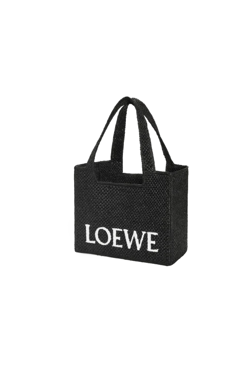 Medium Font Tote in Raffia — снимка 2