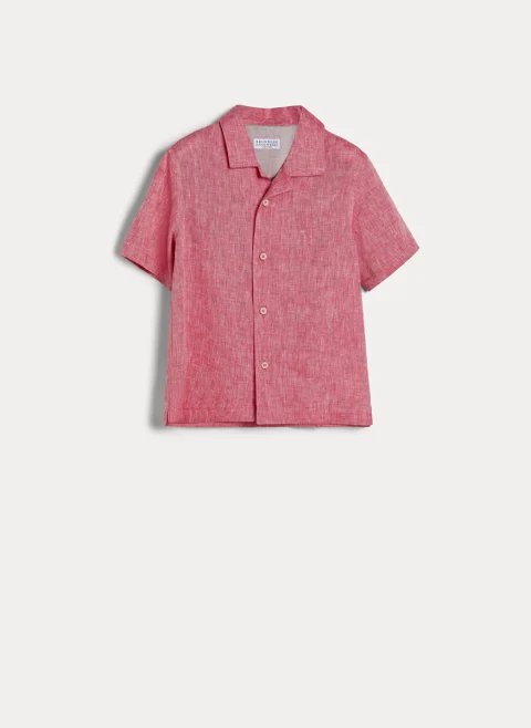 Риза от 100% лен Brunello Cucinelli Kids 4-6