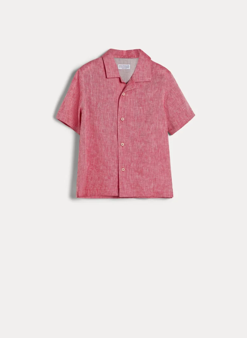 Риза от 100% лен Brunello Cucinelli Kids 4-6