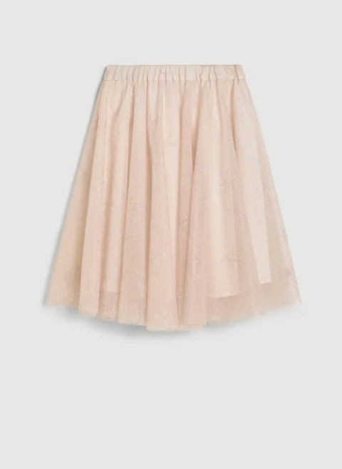 Пола с флорален принт Brunello Cucinelli Kids 8-10 — снимка 3