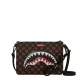 Чанта през рамо SHARKS IN PARIS WTF BUBBLE BROWN CHECK CROSSOVER SPRAYGROUND — снимка 2