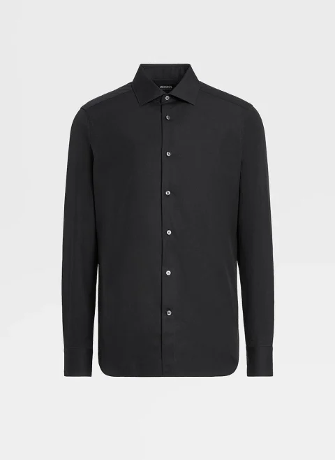 Риза от памук Trofeo™ Zegna — снимка 4