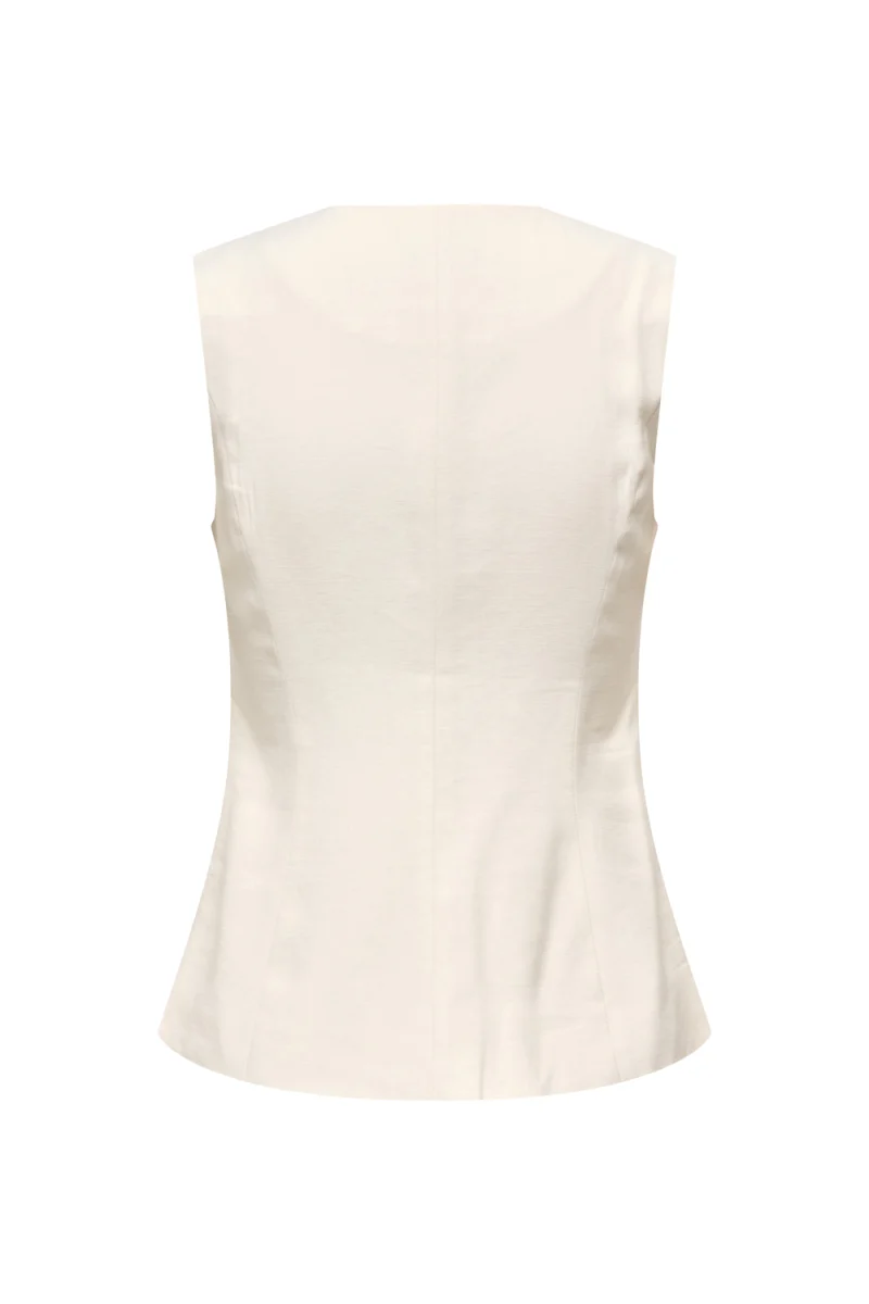Сако Onltila Life S/L Waistcoat Tlr 15367399 11-4201 TCX cloud dancer — снимка 2