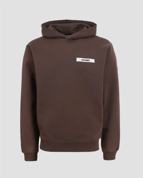 The Gros Grain Hoodie in Dark Brown