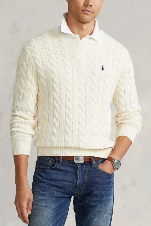 Плетено Ls Driver Cn-Long Sleeve 710775885024 101 natural — снимка 2