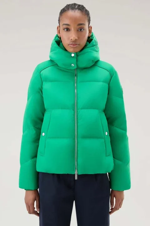 Яке Alsea Short Down Puffer CFWWOU0883FRUT1148 600 kelly green — снимка 2