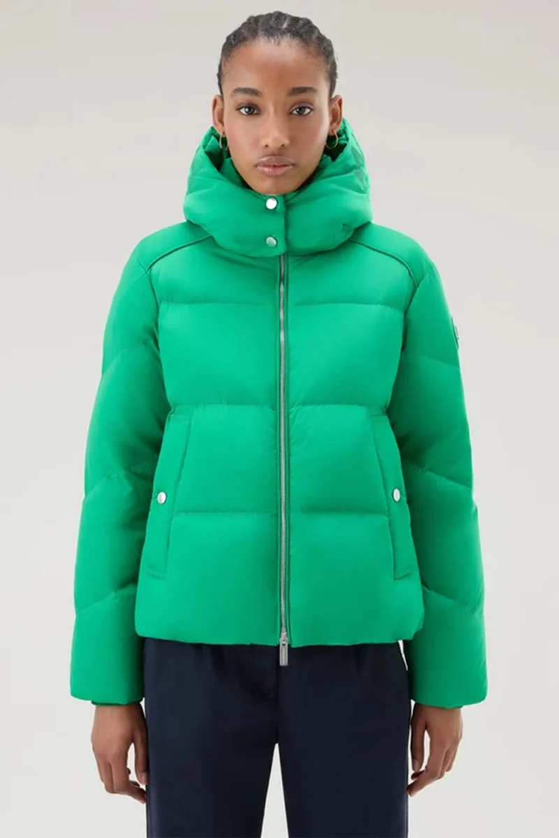 Яке Alsea Short Down Puffer CFWWOU0883FRUT1148 600 kelly green — снимка 2