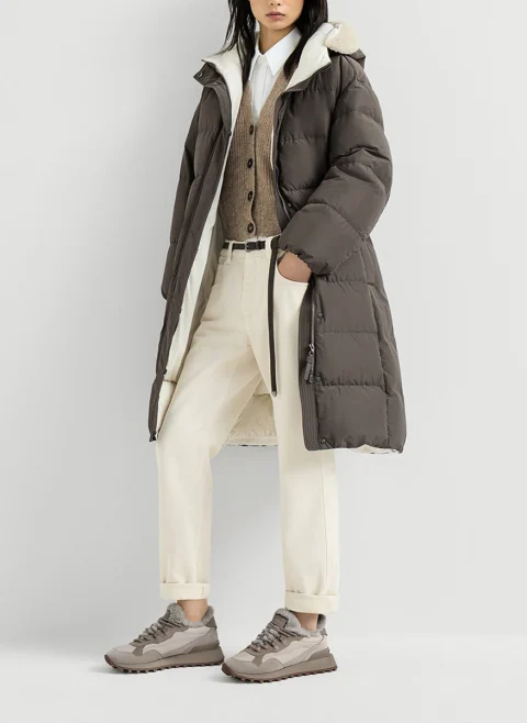 Кожени кецове с пух Brunello Cucinelli — снимка 6