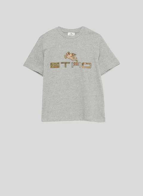 Тишърт с бродерия 'Pegasus' Etro Kids