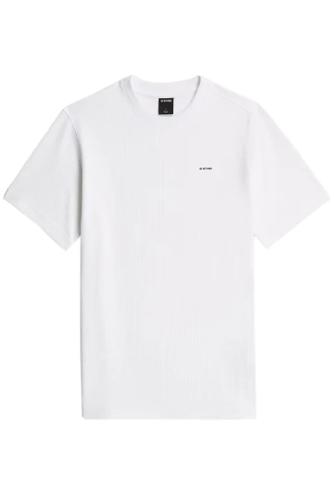 T-Shirt True Regular Structured D28609-E383-110 white