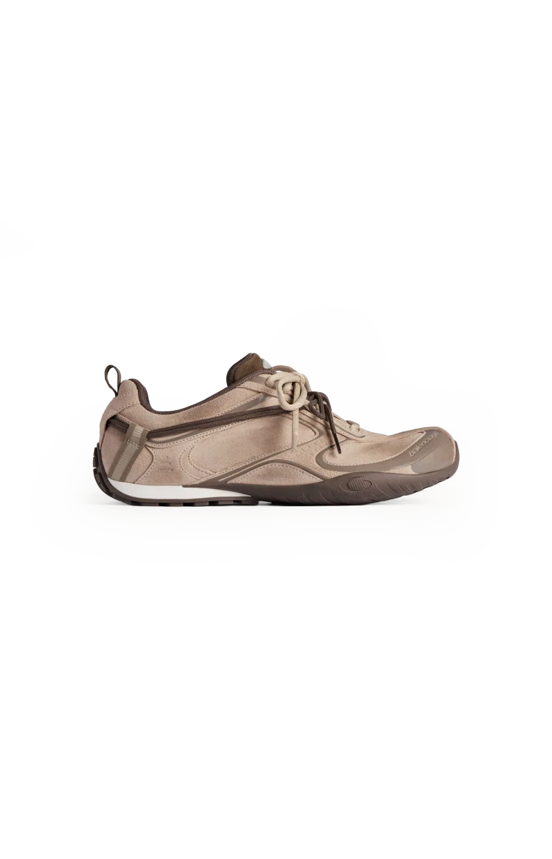 Radar Velvety Sneaker in Beige/brown