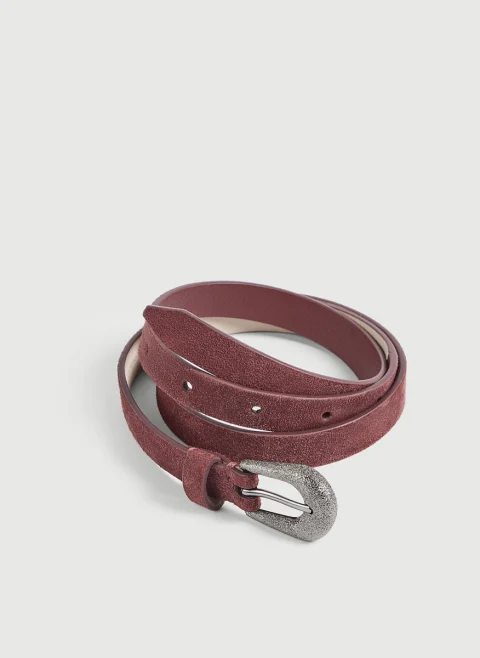Велурен колан Brunello Cucinelli Kids M — снимка 2