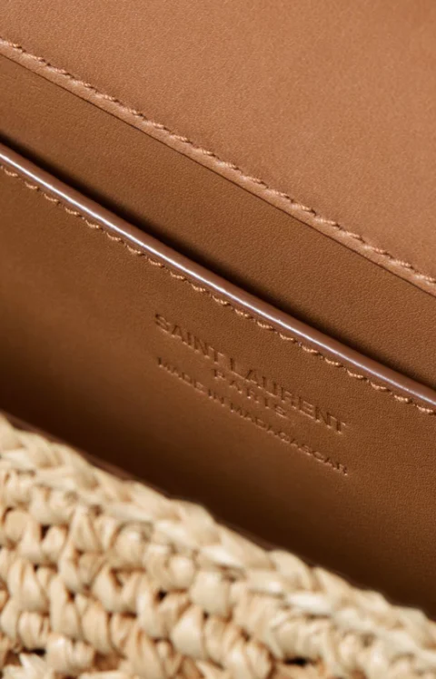 Loulou Small Chain Bag in Raffia — снимка 5