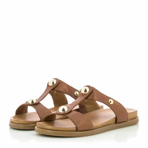 Дамски Равни Чехли MODA IN PELLE – 25091ONEY TAN 23 — снимка 3