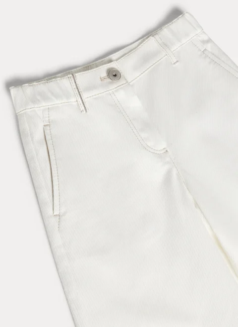 Панталон от деним Brunello Cucinelli Kids 4-6 — снимка 3