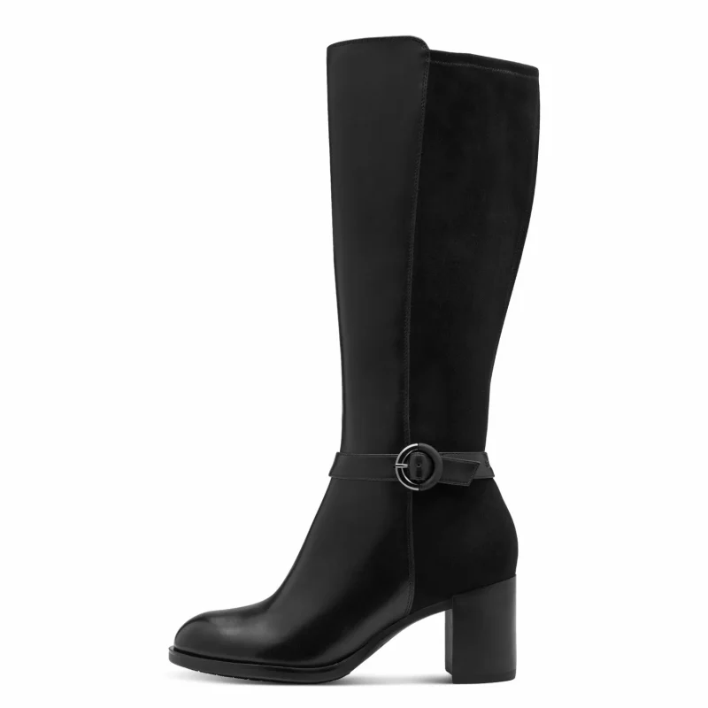 Ботуши На Ток TAMARIS – 1-25512-45-001 BLACK — снимка 4