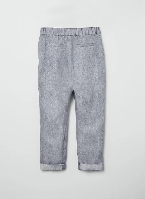 Ленен панталон Brunello Cucinelli Kids 8-10