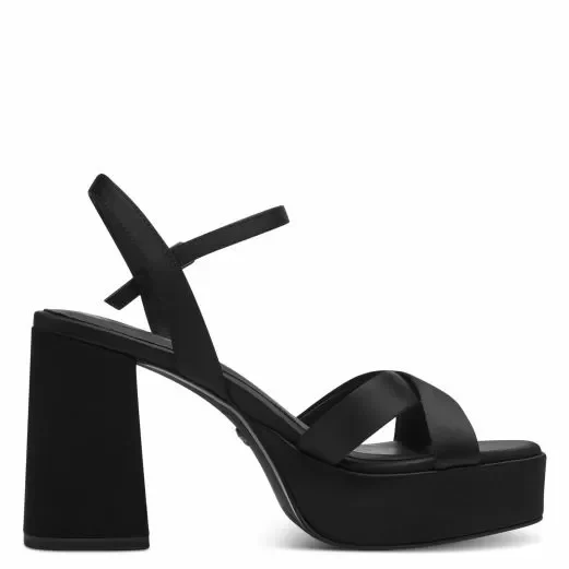 Дамски Сандали На Ток TAMARIS – 1-28050-42-001 BLACK — снимка 2