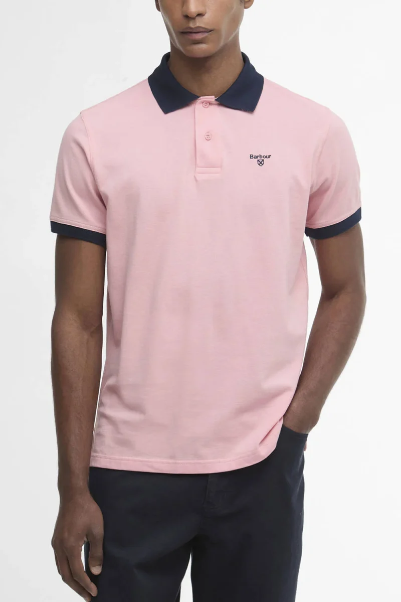 Polo Lynmouth Tipped Tailored Fit MML1449 pi95 mineral pink — снимка 2