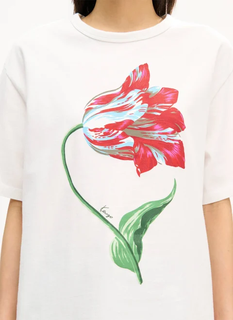 Тишърт с флорален мотив 'Tulip' Kenzo — снимка 4