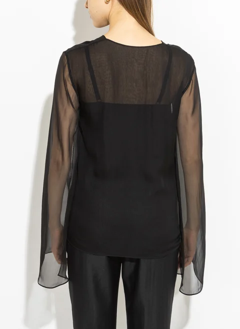 Топ от коприна Alberta Ferretti — снимка 6