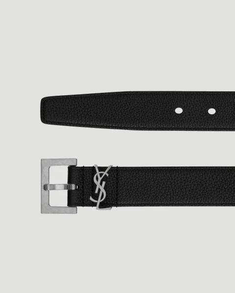 Men's Cassandre Belt in Grained Leather — снимка 2