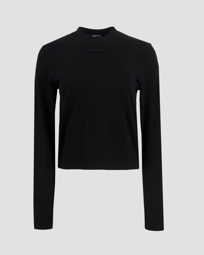 The Gros Grain Long-Sleeved T-Shirt in Black