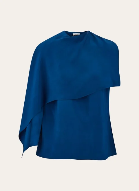 Блуза с 'cape' детайл Ferragamo — снимка 8