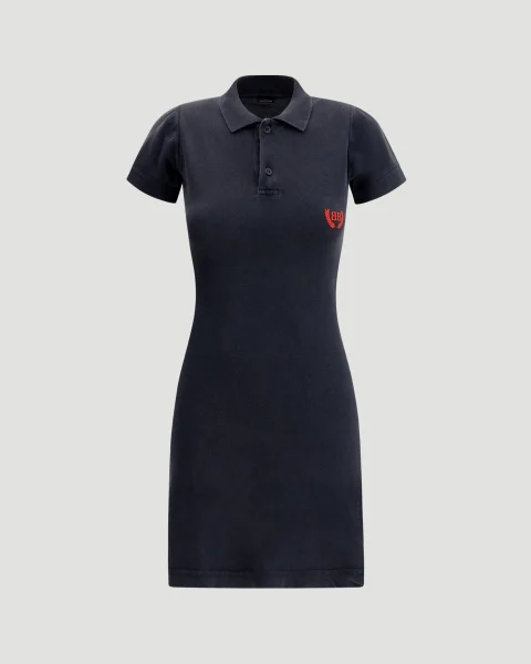 Polo Mini Dress in Black
