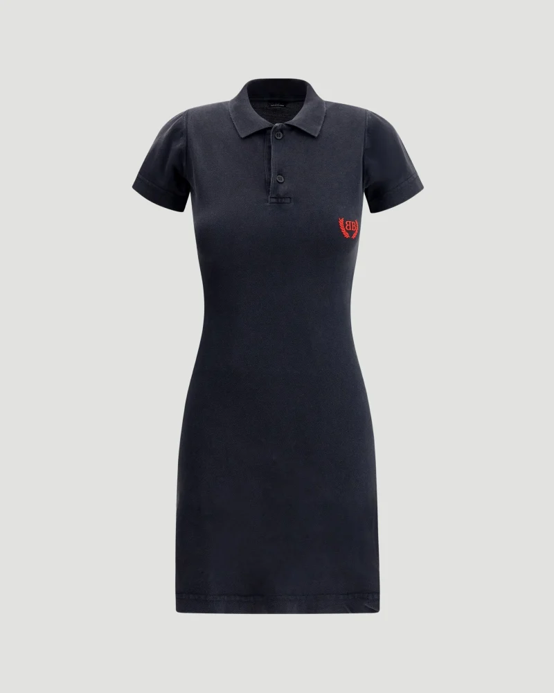 Polo Mini Dress in Black
