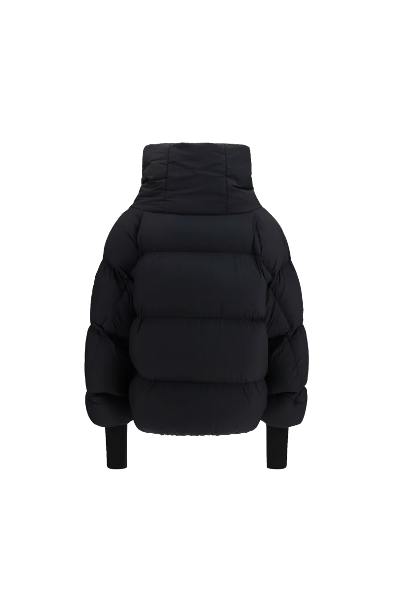 Animal Motif Down Jacket in Black — снимка 3