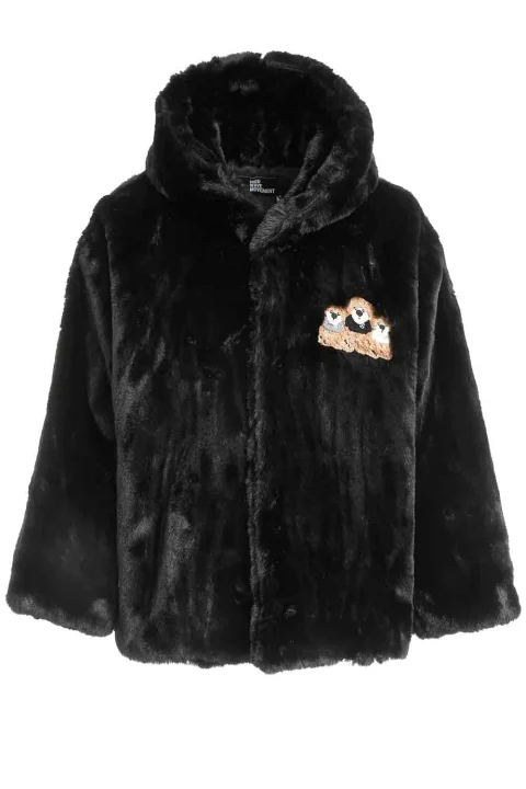 Яке Women Faux Fur Coat MW094070904 pink
