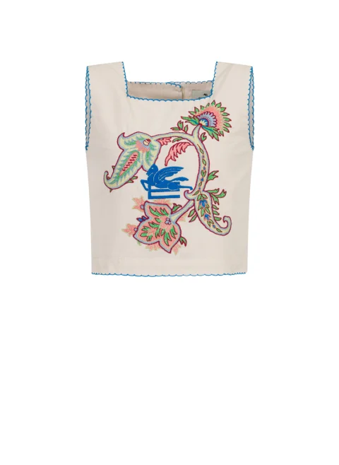 Топ с бродерия Etro Kids