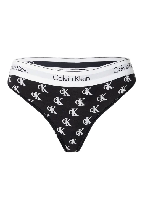Бельо Thong LV00QF8518 JGJ collegiate logo small+black