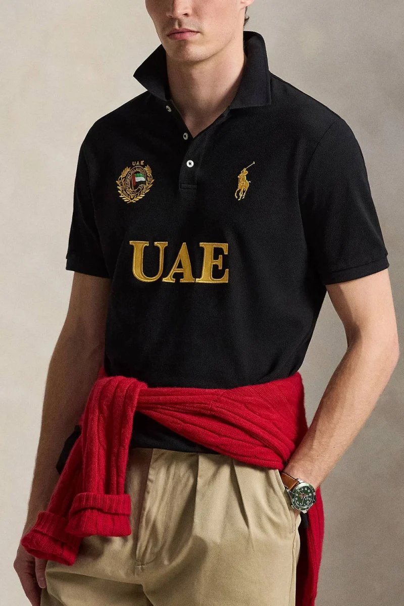 Polo 20/1 Mesh-Knt 710B20856001 001 black — снимка 2