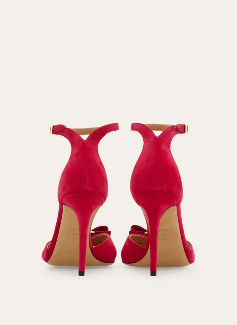 Сандали на ток с панделка Ferragamo — снимка 4