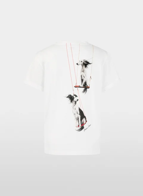 Тишърт с принт 'Dog' Marc Cain Collections — снимка 8