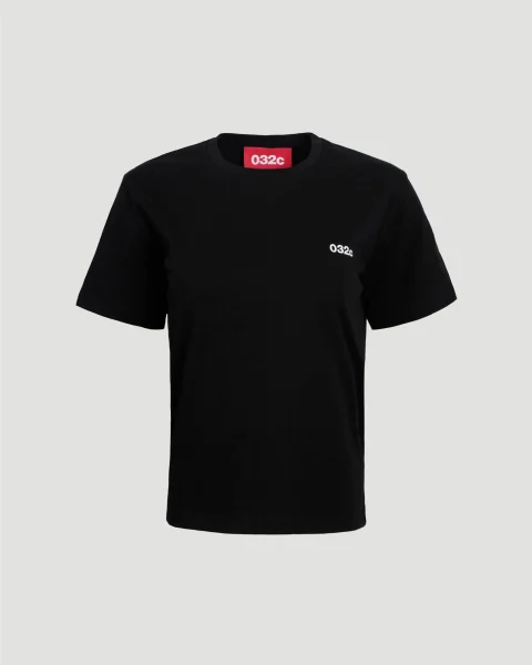 Regular Fit Cotton T-Shirt in Black