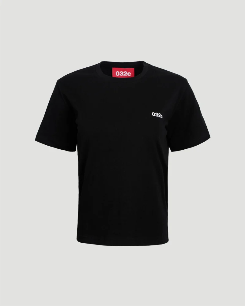 Regular Fit Cotton T-Shirt in Black